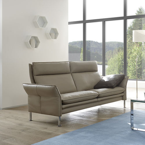 Divano contemporaneo - PORTO - Erpo Möbelwerk GmbH - in tessuto / in pelle / con poggiatesta