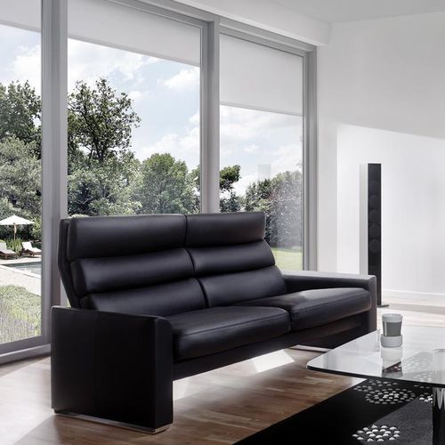Divano contemporaneo - SOHO - Erpo Möbelwerk GmbH - in tessuto / in pelle / con poggiatesta