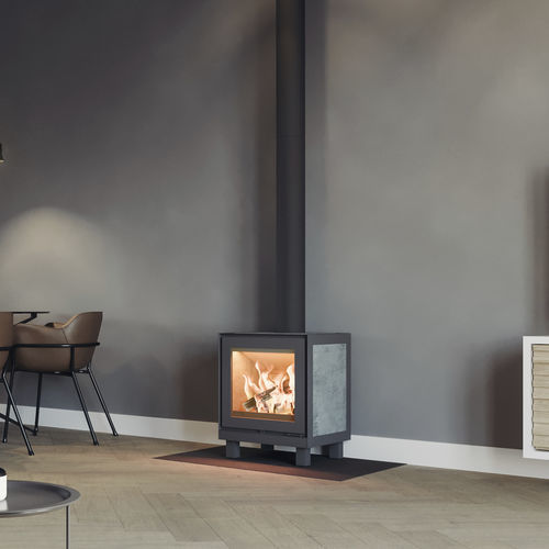 Stufa a legna - Max B - Altech - 0 - 5 kW / 5 kW...10 kW / con piedi