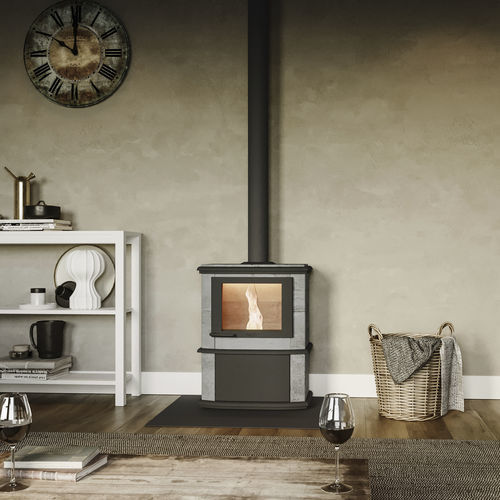 Stufa a pellet - NOBLES - Altech - 0 - 5 kW / 8 kW / a pavimento