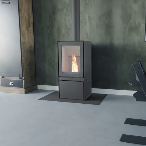 Stufa a pellet - MAX H - Altech - 0 - 5 kW / 5 kW...10 kW / a pavimento