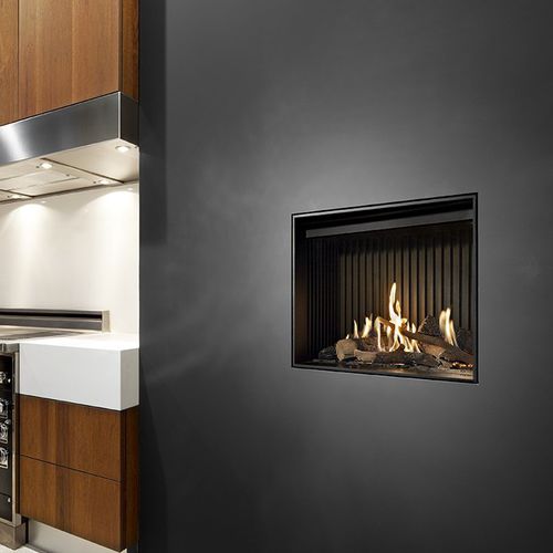 Camino a gas - KALFIRE G60/48F - Kalfire Fireplaces - da incasso / a parete / Faccia singola