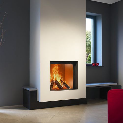 Camino a legna - KALFIRE W71/62F - Kalfire Fireplaces - da incasso / a parete / Faccia singola