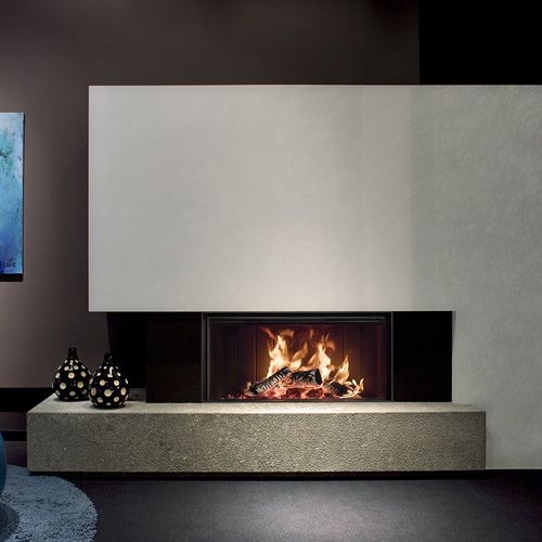 Camino a legna - KALFIRE W105/47F - Kalfire Fireplaces - da incasso / Faccia singola / con focolare chiuso