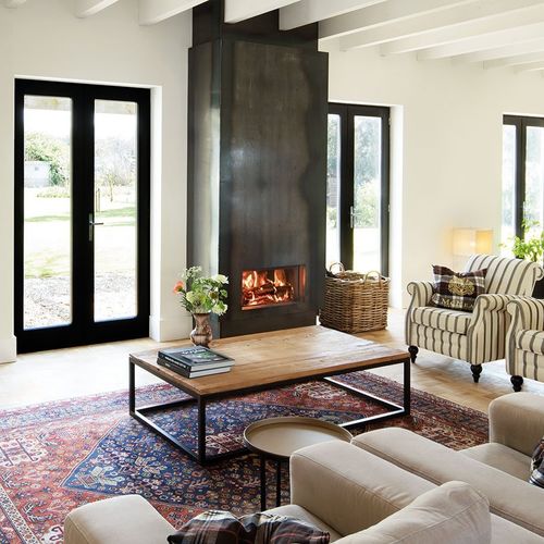 Camino a legna - KALFIRE W70/33F - Kalfire Fireplaces - da incasso / Faccia singola / con focolare chiuso