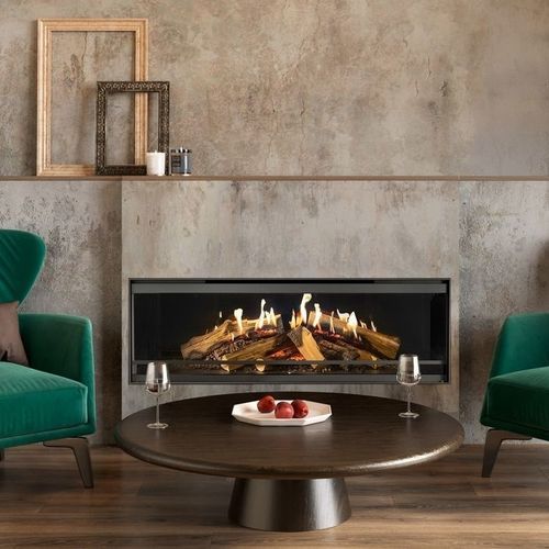 Camino olografico - Kalfire E-one 130F - Kalfire Fireplaces - elettrico / da incasso / a parete