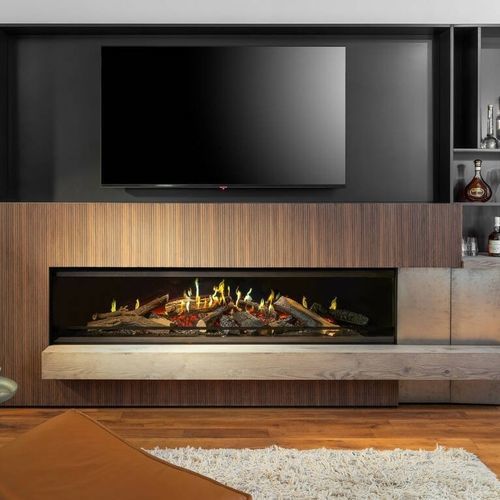 Camino olografico - E-one 190F - Kalfire Fireplaces - elettrico / da incasso / a parete