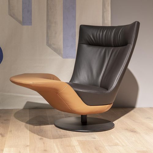 Poltrona relax contemporanea - Pli - Frank Sitzmöbel GmbH - in tessuto / in pelle / con poggiapiedi