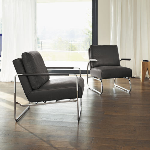 Poltrona relax contemporanea - Gabo - Frank Sitzmöbel GmbH - in tessuto / in pelle / in acciaio