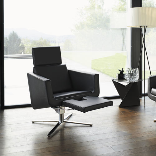 Poltrona relax contemporanea - Pavo - Frank Sitzmöbel GmbH - in tessuto / in pelle / con poggiapiedi