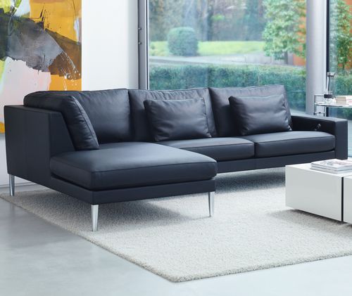 Divano modulare - Claro - Frank Sitzmöbel GmbH - contemporaneo / in tessuto / in pelle