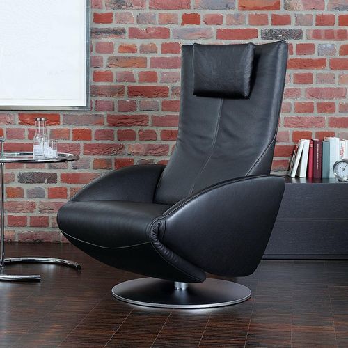Poltrona relax contemporanea - Mate - Frank Sitzmöbel GmbH - in tessuto / in pelle / con poggiapiedi