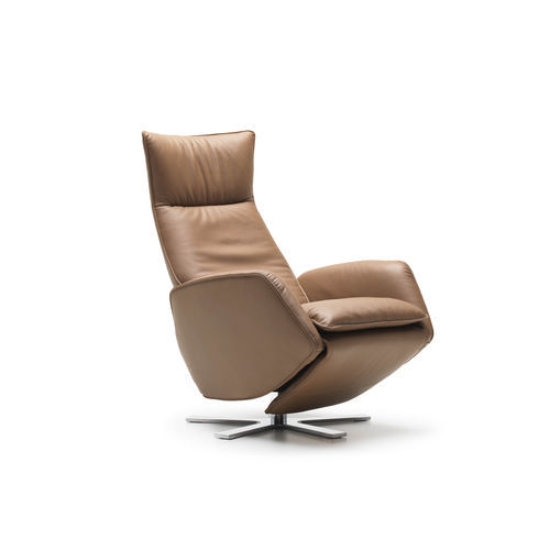 Poltrona relax contemporanea - Aik - Frank Sitzmöbel GmbH - in tessuto / in pelle / con poggiapiedi