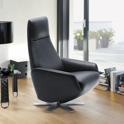 Poltrona relax contemporanea - Skye - Frank Sitzmöbel GmbH - in tessuto / in pelle / con poggiapiedi
