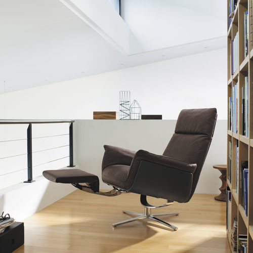 Poltrona relax contemporanea - Shelby - Frank Sitzmöbel GmbH - in tessuto / in pelle / con poggiapiedi
