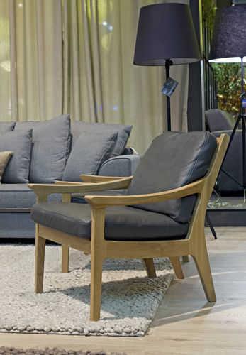Poltrona contemporanea - REVIR - Furninova AB - in pelle / in tessuto / in legno