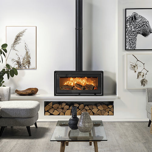 Stufa a legna - Studio Air 2 - STOVAX & GAZCO - 0 - 5 kW / 5 kW...10 kW / con piedi