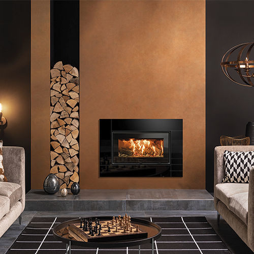Inserto per camini a legna - Studio Air Icon XS - STOVAX & GAZCO - in acciaio / a convezione naturale / radiazioni