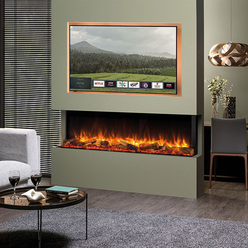 Inserto per camino trifacciale - eReflex 150RW - STOVAX & GAZCO - elettrico / contemporaneo / con effetto fiamma