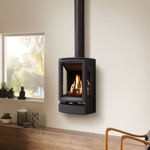 Stufa a gas - Vogue Midi T - STOVAX & GAZCO - 0 - 5 kW / a pavimento / da parete