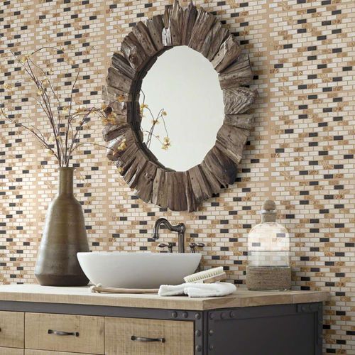 Piastrella in pietra naturale - BOCA BRICK MOSAIC - Shaw floors - levigata / da cucina / da bagno