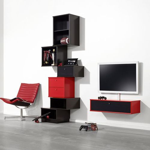 Parete attrezzata TV contemporaneo - MISTRAL AV - Hammel Furniture A/S - in legno laccato / modulare