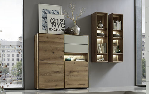 Credenza alta - BENT  - Hartmann Möbelwerke GmbH - contemporanea / in rovere