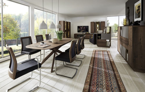 Tavolo da pranzo contemporaneo - BO  - Hartmann Möbelwerke GmbH - in legno massiccio / ovale / rettangolare