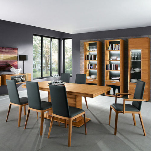 Tavolo da pranzo contemporaneo - CURVE  - Hartmann Möbelwerke GmbH - con finitura ontano / allungabile / per uso residenziale