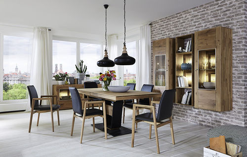 Credenza con alzata contemporanea - JON  - Hartmann Möbelwerke GmbH - in rovere