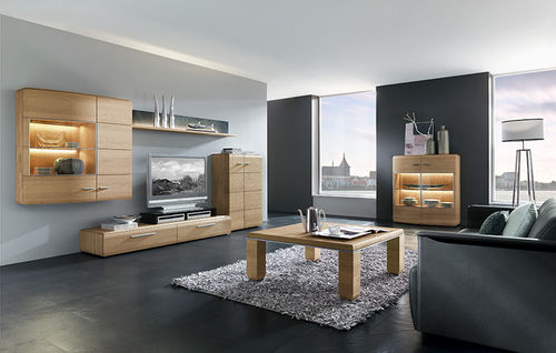 Parete attrezzata TV contemporaneo - TRENTO    - Hartmann Möbelwerke GmbH - in rovere / in faggio