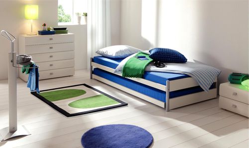 Letto con letto estraibile - PULLY - Hasena AG - singolo / contemporaneo / per bambini