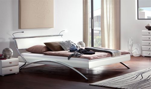 Letto matrimoniale - NOBLE ASSISI - Hasena AG - contemporaneo / imbottito / con testiera