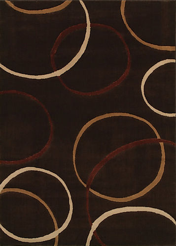 Tappeto contemporaneo - Brown Circles - MOHAWK - a motivi / in lana / rettangolare