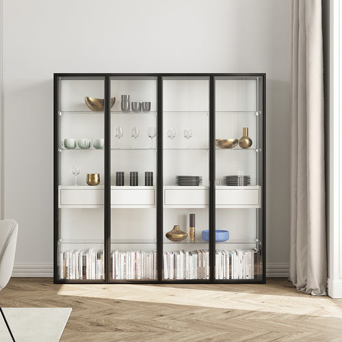 Vetrina contemporanea - VITA - Kettnaker GmbH & Co. KG Möbel-Manufaktur - in vetro / in legno laccato / in alluminio