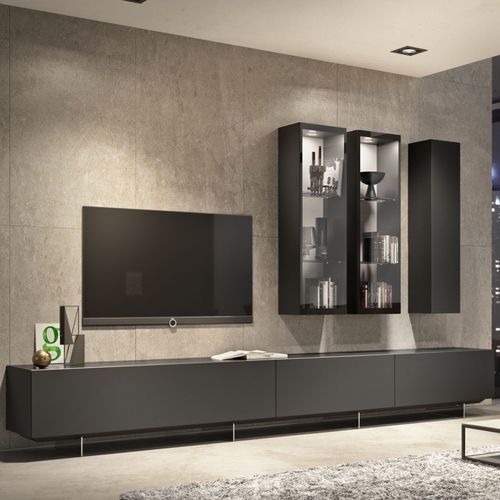 Mobile porta TV contemporaneo - ALEA - Kettnaker GmbH & Co. KG Möbel-Manufaktur - in legno laccato / in alluminio / bianco