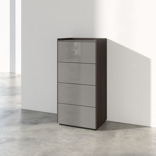 Cassettiera contemporanea - CASE - Kettnaker GmbH & Co. KG Möbel-Manufaktur - in legno laccato / bianca / grigia