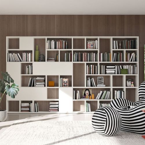 Libreria contemporanea - VITA - Kettnaker GmbH & Co. KG Möbel-Manufaktur - in legno laccato / con contenitore / blu