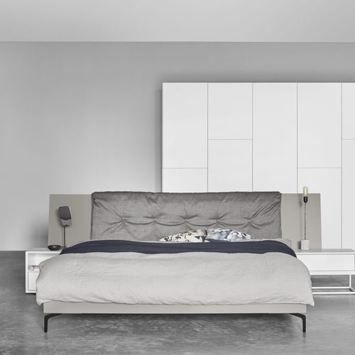 Letto matrimoniale - B3 - Kettnaker GmbH & Co. KG Möbel-Manufaktur - contemporaneo / imbottito / con testiera