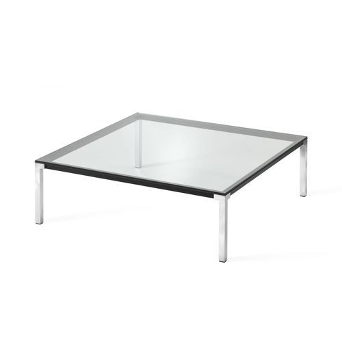 Tavolo d'appoggio contemporaneo - NELI  - Mobel - in vetro / con supporto in metallo / quadrato