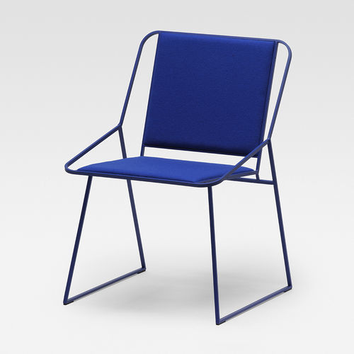 Sedia contemporanea - VIVA M - Mobel - da interno / in tessuto / con supporto in metallo cromato