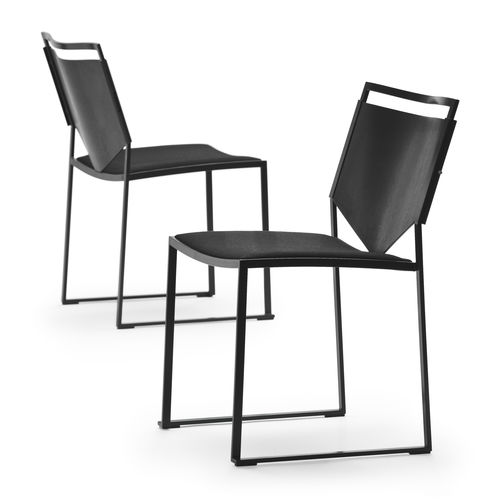 Sedia visitatore design scandinavo - MIDI - Mobel - da interno / in tessuto / in pelle