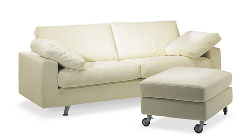 Divano contemporaneo - BASIC - Ire Möbel AB - in tessuto / con poggiapiedi / beige