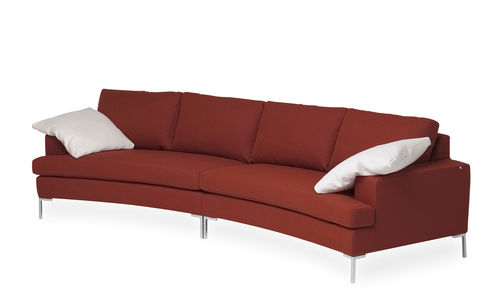 Divano a semicerchio - INFINI - Ire Möbel AB - contemporaneo / in tessuto / rosso