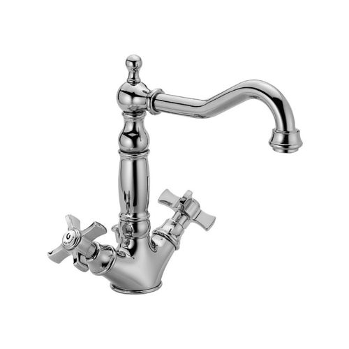 Miscelatore doppio comando per lavabo - 23864 - F.lli Frattini - da appoggio / in ottone cromato / da bagno