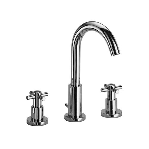 Miscelatore doppio comando per lavabo - 51068 - F.lli Frattini - da appoggio / in ottone cromato / da bagno