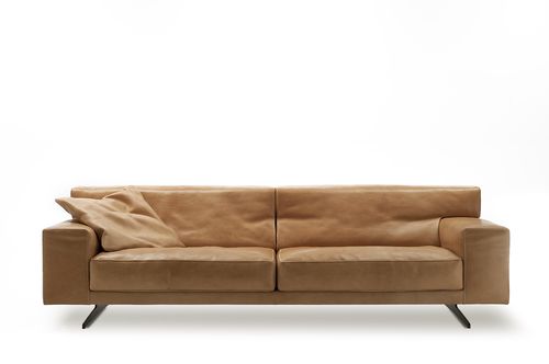 Divano contemporaneo - MONDIAL - Molinari Design Srl. - in pelle / 2 posti / 3 posti