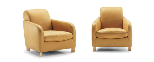Poltrona contemporanea - WHY NOT - Molinari Design Srl. - in pelle