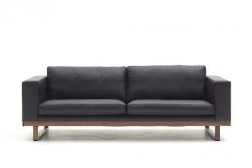 Divano contemporaneo - EMOTION - Nielaus Møbler ApS - in pelle / nero / 2 posti