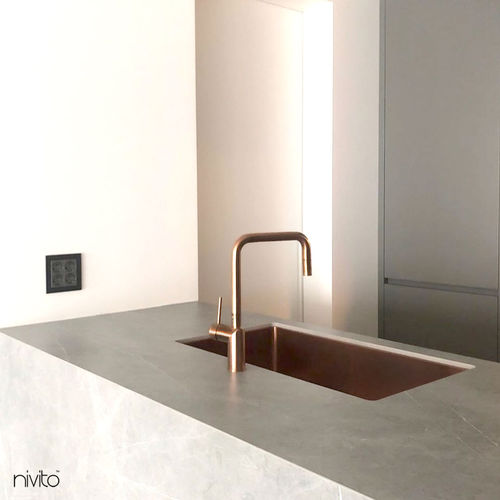 Miscelatore da appoggio - RH-350 - nivito - in acciaio inossidabile / da cucina / 1 foro